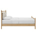 Leni Wood Platform Bed Frame Light Oak Heathered Ivory / Queen