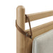 Leni Wood Platform Bed Frame Light Oak Heathered Ivory / Queen