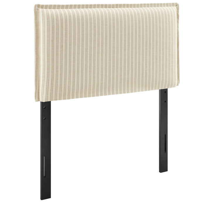 Camille Striped Linen Blend Headboard Oatmeal Stripe / Twin