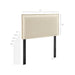 Camille Striped Linen Blend Headboard Oatmeal Stripe / Twin