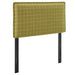 Camille Checkered Linen Blend Headboard Artichoke Windowpane Check / Twin