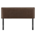 Camille Upholstered Linen Blend Headboard Cocoa / Queen