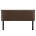 Camille Upholstered Linen Blend Headboard Cocoa / Queen