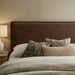 Camille Upholstered Linen Blend Headboard Cocoa / Queen