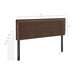 Camille Upholstered Linen Blend Headboard Cocoa / Queen