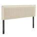 Camille Striped Linen Blend Headboard Oatmeal Stripe / Queen