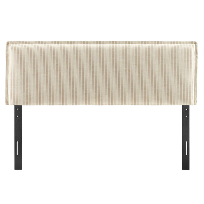 Camille Striped Linen Blend Headboard Oatmeal Stripe / Queen