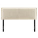 Camille Striped Linen Blend Headboard Oatmeal Stripe / Queen