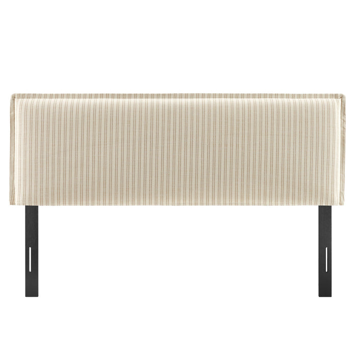 Camille Striped Linen Blend Headboard Oatmeal Stripe / Queen