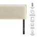 Camille Striped Linen Blend Headboard Oatmeal Stripe / Queen