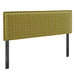 Camille Checkered Linen Blend Headboard Artichoke Windowpane Check / Queen