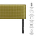 Camille Checkered Linen Blend Headboard Artichoke Windowpane Check / Queen