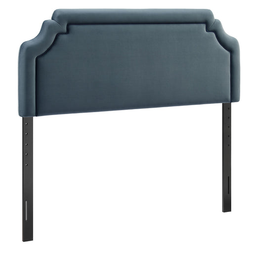 Magnolia Stain-Resistant Performance Velvet Headboard Cadet Blue Midnight / Queen