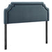Magnolia Stain-Resistant Performance Velvet Headboard Cadet Blue Midnight / Queen