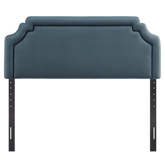 Magnolia Stain-Resistant Performance Velvet Headboard Cadet Blue Midnight / Queen
