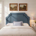 Magnolia Stain-Resistant Performance Velvet Headboard Cadet Blue Midnight / Queen