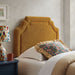Magnolia Upholstered Fabric Headboard Copper / Twin
