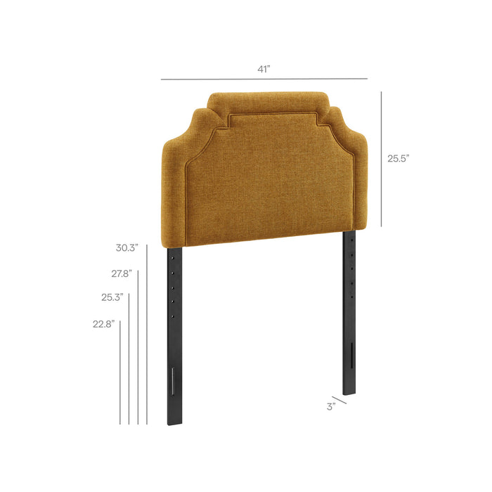 Magnolia Upholstered Fabric Headboard Copper / Twin