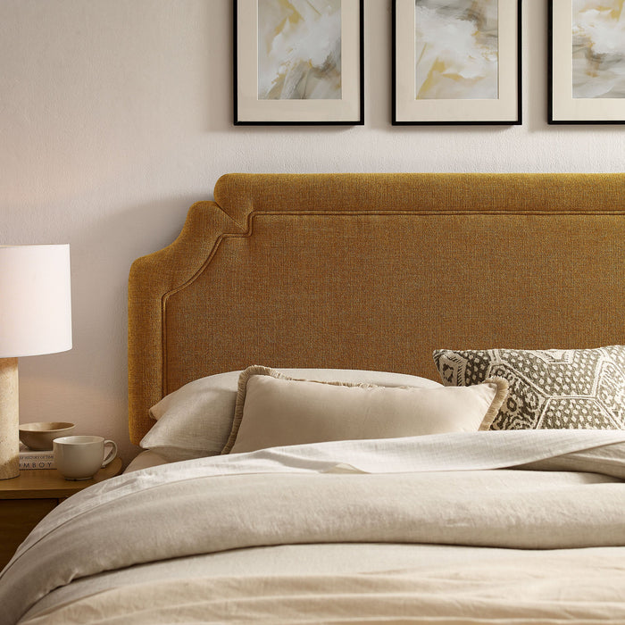 Magnolia Upholstered Fabric Headboard Copper / Queen
