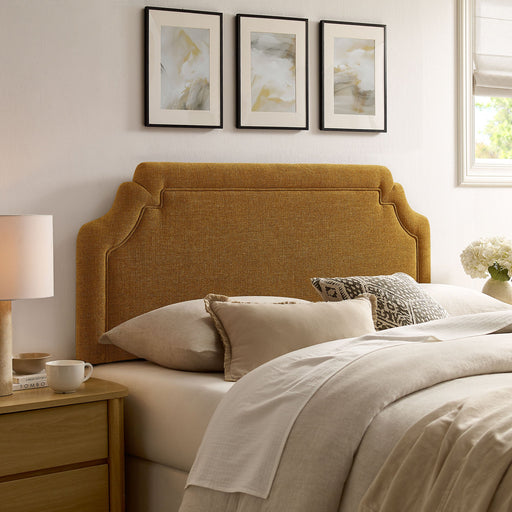 Magnolia Upholstered Fabric Headboard Copper / Queen