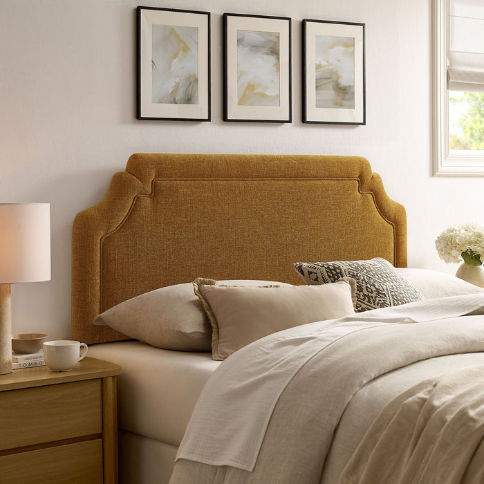 Magnolia Upholstered Fabric Headboard Copper / Queen