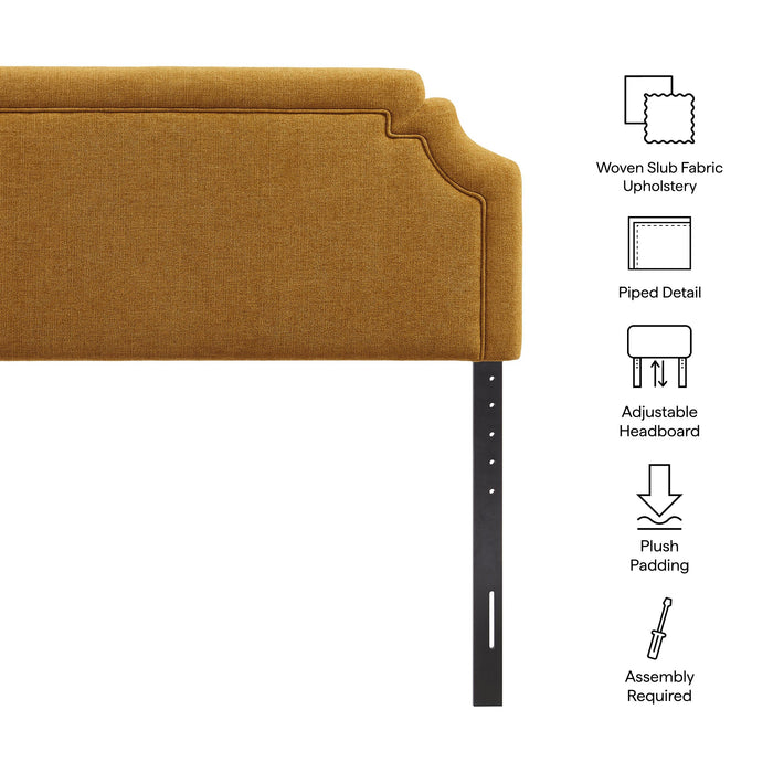 Magnolia Upholstered Fabric Headboard Copper / Queen