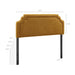 Magnolia Upholstered Fabric Headboard Copper / Queen