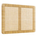 Sandy Wall Mounted Wood and Rattan Headboard Natural Rattan / Twin