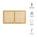 Sandy Wall Mounted Wood and Rattan Headboard Natural Rattan / Twin