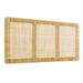 Sandy Wall Mounted Wood and Rattan Headboard Natural Rattan / Queen