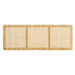 Sandy Wall Mounted Wood and Rattan Headboard Natural Rattan / Queen