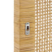 Sandy Wall Mounted Wood and Rattan Headboard Natural Rattan / Queen