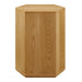 Kade Faceted Wood Side Table Natural