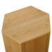 Kade Faceted Wood Side Table Natural