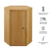 Kade Faceted Wood Side Table Natural