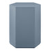 Kade Faceted Semi-Gloss Side Table Stillwater Blue