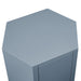 Kade Faceted Semi-Gloss Side Table Stillwater Blue