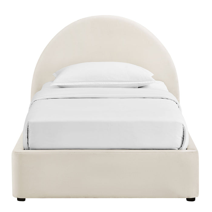 Modway Resort Arched Performance Velvet Storage Platform Bed Frame in Twin - lifestyle view 70