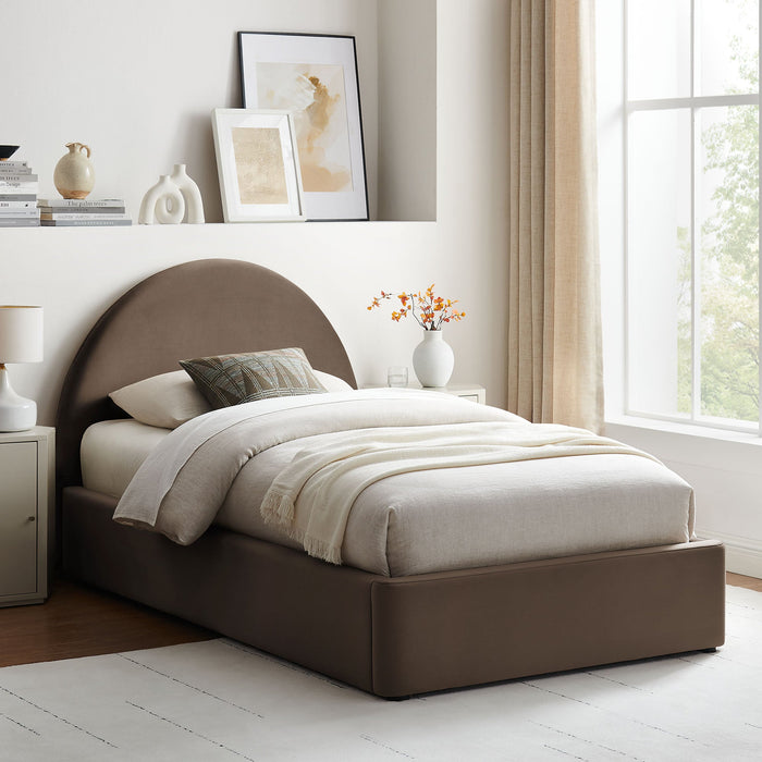 Modway Resort Arched Performance Velvet Storage Platform Bed Frame in Twin - lifestyle view 114