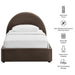 Modway Resort Arched Performance Velvet Storage Platform Bed Frame in Twin - dimensions and specifications