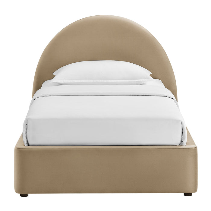 Modway Resort Arched Performance Velvet Storage Platform Bed Frame in Twin - lifestyle view 69