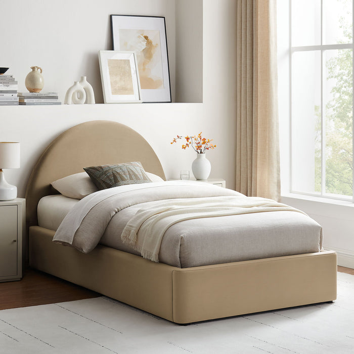 Modway Resort Arched Performance Velvet Storage Platform Bed Frame in Twin - lifestyle view 117