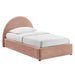 Modway Resort Upholstered Fabric Storage Platform Bed Frame in Twin - front view