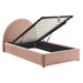 Modway Resort Upholstered Fabric Storage Platform Bed Frame in Twin - angled view