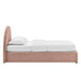 Modway Resort Upholstered Fabric Storage Platform Bed Frame in Twin - side view