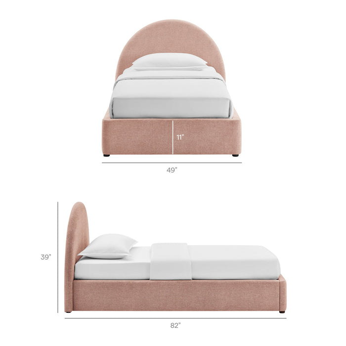 Modway Resort Upholstered Fabric Storage Platform Bed Frame in Twin - dimensions and specifications 184
