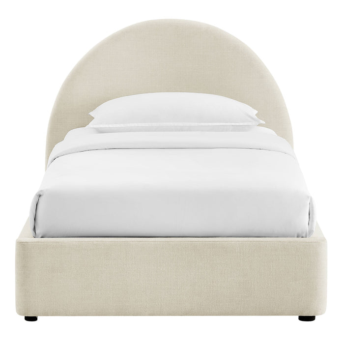 Modway Resort Upholstered Fabric Storage Platform Bed Frame in Twin - detail view 65