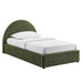 Modway Resort Upholstered Fabric Storage Platform Bed Frame in Twin - front view 6