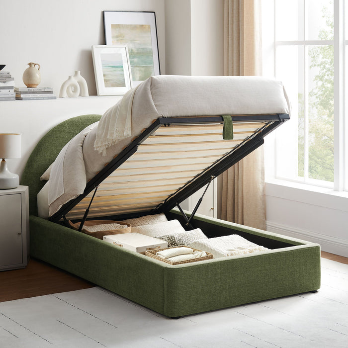Modway Resort Upholstered Fabric Storage Platform Bed Frame in Twin - lifestyle view 166