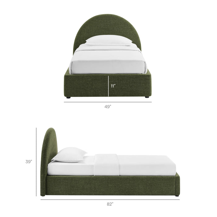Modway Resort Upholstered Fabric Storage Platform Bed Frame in Twin - dimensions and specifications 192